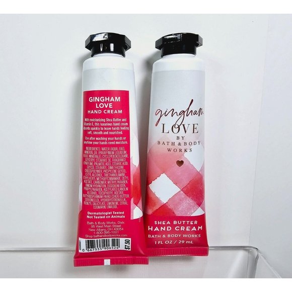 2 GINGHAM LOVE Bath & Body Works 1oz Shea Butter Hand Cream Set NEW - Picture 3 of 6